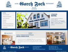 Tablet Screenshot of hotel-gorch-fock.de